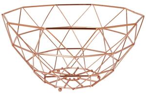 Stalowy koszyk na owoce 30x16cm BRUNBESTE różowe złoto