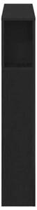 Szafka z zagłówkiem z półką czarny dąb 120 x 18.5 x 102.5 cm