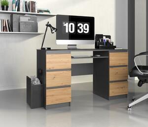 Duże biurko z szufladami 130cm loft | Umeblowana.com