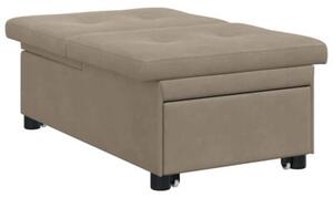 RozkÅadana sofa z mikrofibry w kolorze ciemnoszarym