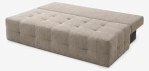 Sofa Rozkładana Kanapa z Funkcją Spania Dwuosobowa Do Salonu Beżowa MORANA