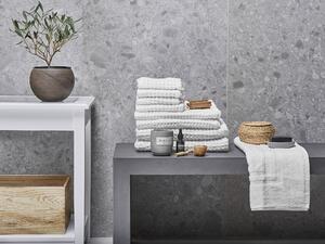 Komplet 9 ręczników łazienkowych dla gości bawełna zero twist biały Areora Beliani