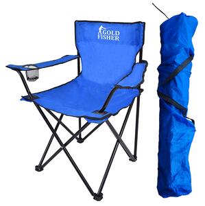 Niebieskie turystyczne krzesło składane - Ozen