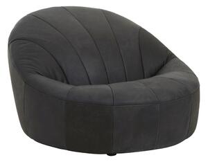 Czarny skórzany fotel Hoxton – Premier Housewares