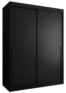 Szafa przesuwna Garderoba SIMA T 150 czarny + u. czarny