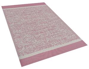 Dywan zewnętrzny prostokątny 120x180cm materiał syntetyczny różowy Ballari Beliani