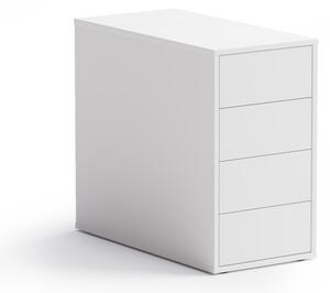PLAN Kontener biurowy BLOCK White, 4 szuflady