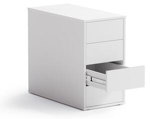 Kontenerek biurowy dostawny BLOCK White, 4 szuflady, biały