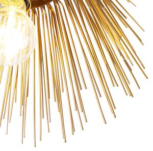 Lampa sufitowa Art Deco złota - Miotła Oswietlenie wewnetrzne