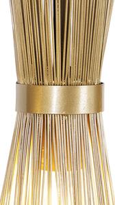 Lampa wisząca w stylu art deco złota 3-punktowa - Broom Oswietlenie wewnetrzne