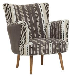 Szary/brązowy fotel Cefena – Premier Housewares