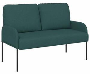 Nowoczesna sofa w ciemnej zieleni z minimalistycznym stylem
