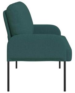 Nowoczesna sofa w ciemnej zieleni z minimalistycznym stylem