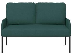 Nowoczesna sofa w ciemnej zieleni z minimalistycznym stylem