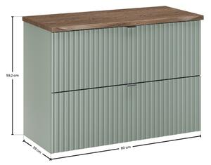 Zestaw mebli łazienkowych 100cm z blatem i szafką wysoką Nova Cashmere