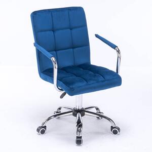 MebleMWM Krzesło biurowe obrotowe HARIS (SC-ZT1305) / Niebieskie