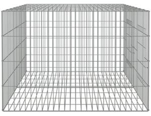 Klatka dla królika, 2 panele, 110x79x54cm, galwanizowane żelazo
