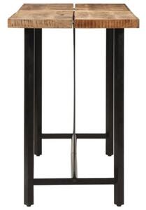 Stolik barowy, 150x70x107 cm, lite drewno mango i żelazo