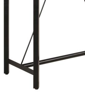 Stolik barowy, 150x70x107 cm, lite drewno mango i żelazo