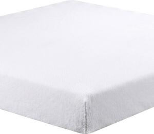 Napinane prześcieradło mikroplusz białe 90 x 200 cm