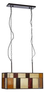Metalowa lampa wisząca ze szklanym kloszem Waldorf – Premier Housewares