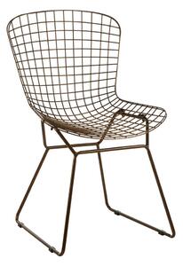 Metalowe krzesło w kolorze brązu District – Premier Housewares