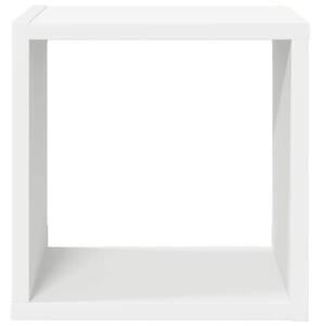 Półki ścienne kostki, 4 szt., białe, 26x15x26 cm