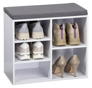 Mała szafka na buty z siedziskiem 51,5 × 29,5 × 48 cm, biała KESPER 15905