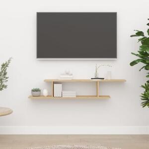 Wisząca półka na tv, dąb sonoma, 125x18x23 cm