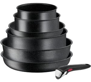 Ingenio Black Stone Zestaw naczyń, 7 szt. TEFAL L3998702