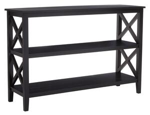 Czarny regał z litego drewna sosnowego 120x81x40 cm Heritage – Premier Housewares