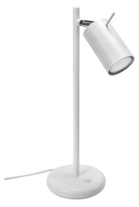 Biała metalowa lampa stołowa (wysokość 43 cm) Etna – Sollux