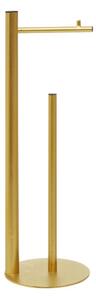 Metalowy stojak na papier toaletowy w kolorze złota Fay – Premier Housewares