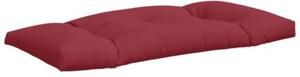 Poduszki na sofę z palet, 2 szt., winna czerwień, tkanina