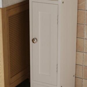 Szafka łazienkowa słupek drzwi biała wysoka 4 półki nowoczesna loft 80 cm