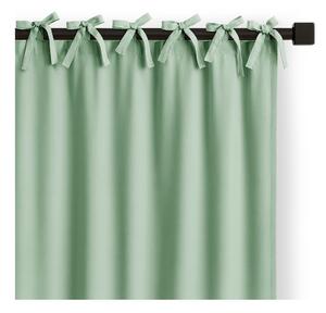 Miętowa zasłona częściowo zaciemniająca (dimout) 140x250 cm Carli Tie – Restilo