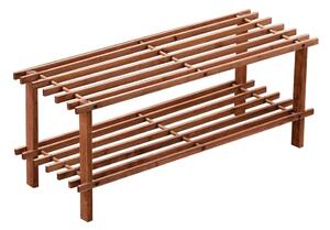 Szafka na buty z litego cedru w naturalnym kolorze 74x30x26 cm Parker – Premier Housewares