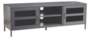 Szara stalowa szafka pod TV 150x50x45 cm Acier – Premier Housewares