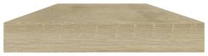 Półki na książki, 4 szt., kolor dąb sonoma, 40x10x1,5 cm