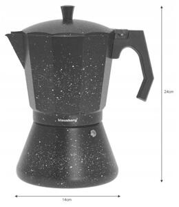 Kawiarka zaparzacz do kawy espresso 600ML 12 filiżanek indukcja gaz 7161