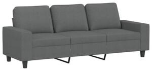 Sofa 3-osobowa z podnÃ³Å¼kiem, ciemnoszary, 180 cm, tkaninÄ