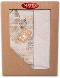 Pościel lniana LINEN druk(220x200+30-1,70x80+20-2)