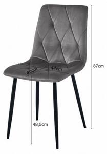 Zestaw stół NP 120x80cm Craft Czarny + 4 krzesła LIBRA czarne