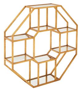 Wielopoziomowa metalowa półka w naturalnym kolorze 92 cm Zariah – Premier Housewares