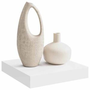 Wisząca półka ścienna, biała, 23x23,5x3,8 cm, mdf