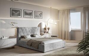 Tapicerowane łóżko z zagłówkiem 120x200 Orina 2X - 36 kolorów
