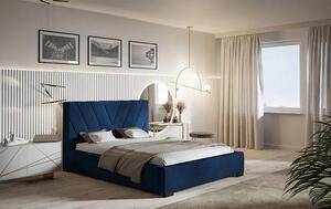 Dwuosobowe łóżko z zagłówkiem 180x200 Orina 3X - 36 kolorów