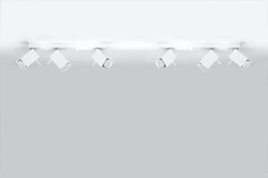 Biały plafon z regulowanymi reflektorami - EX515-Merids