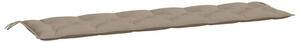 Poduszka na ławkę ogrodową, taupe, 200x50x7 cm, tkanina