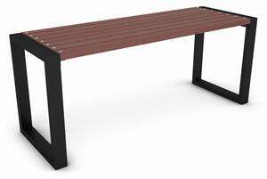 Stół do ogrodu z drewna 180 cm orzech | Umeblowana.com